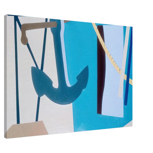 Ralston Crawford - Nassau #5 - 1967 Canvas - 20x30 cm / 8x12 inches-canvas