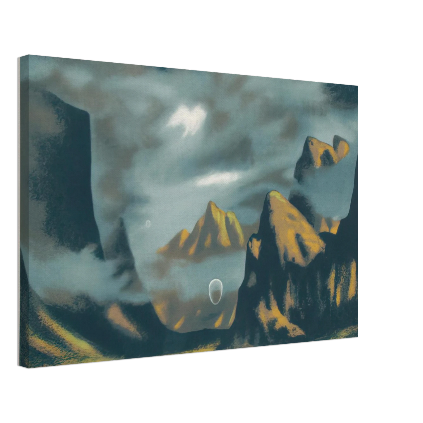 Clarence Holbrook Carter - Eschatos 18 - 1977 Canvas - 70x100 cm / 28x40 inches-canvas