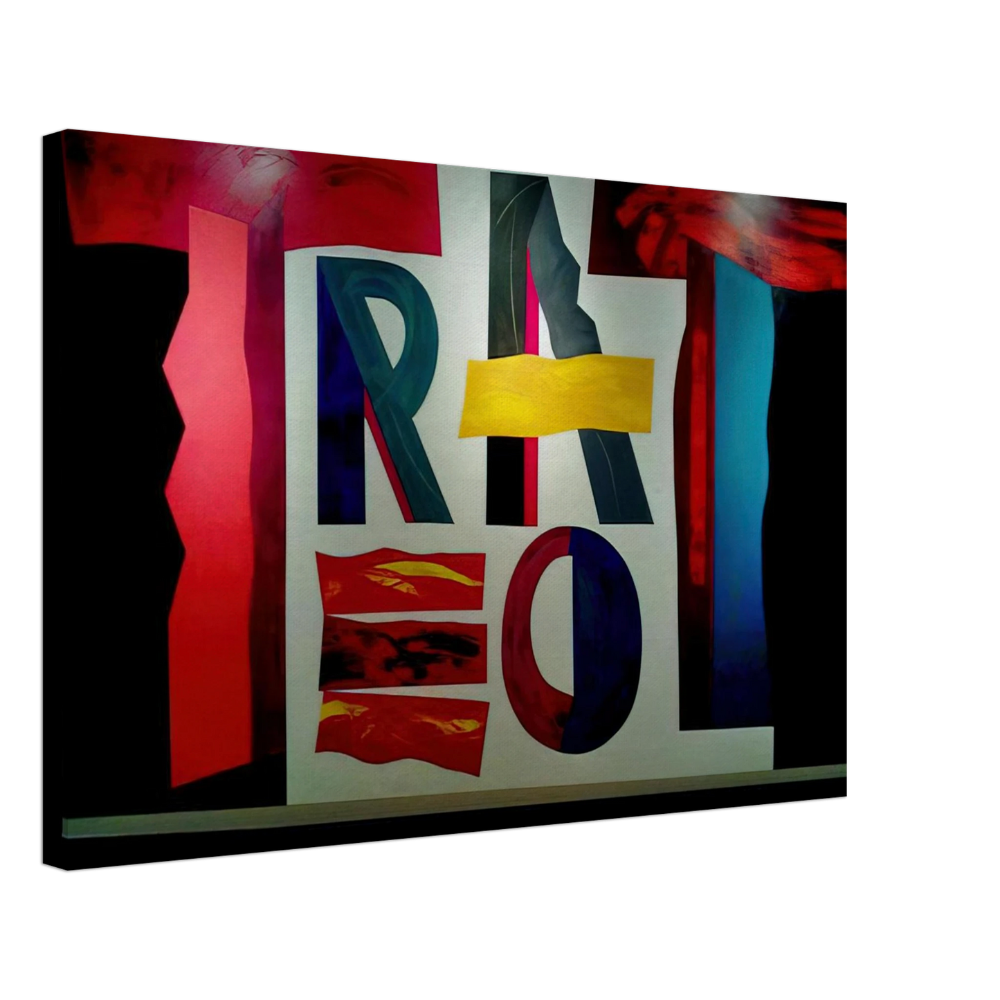 Joao Vieira - O Teatro - 2009 Canvas - 40x60 cm / 16x24 inches-canvas