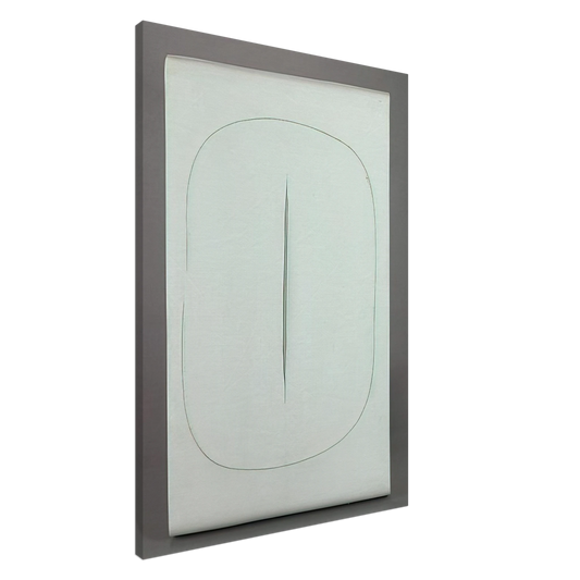 Lucio Fontana - Concept Spatiale - 1968 Canvas - 20x30 cm / 8x12 inches-canvas