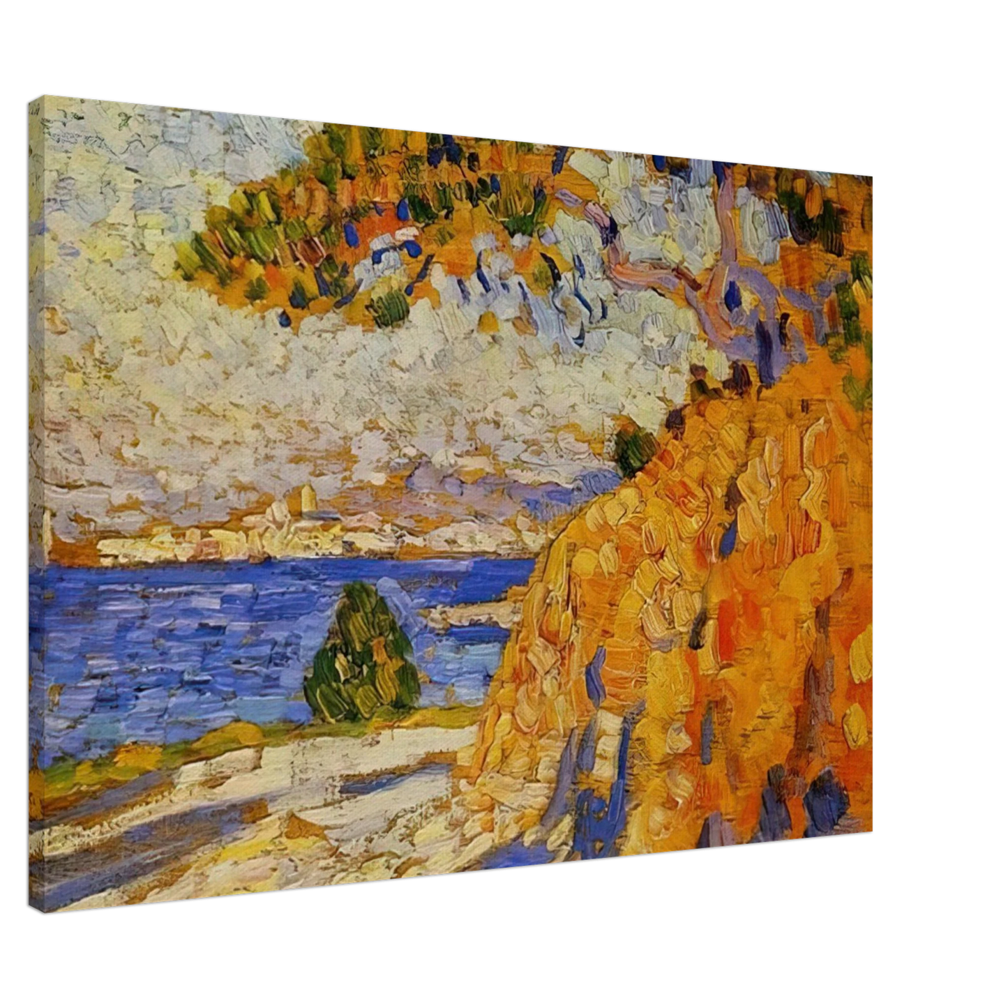 Theo van Rysselberghe - MIDI LANDSCAPE Canvas - 20x30 cm / 8x12 inches-canvas