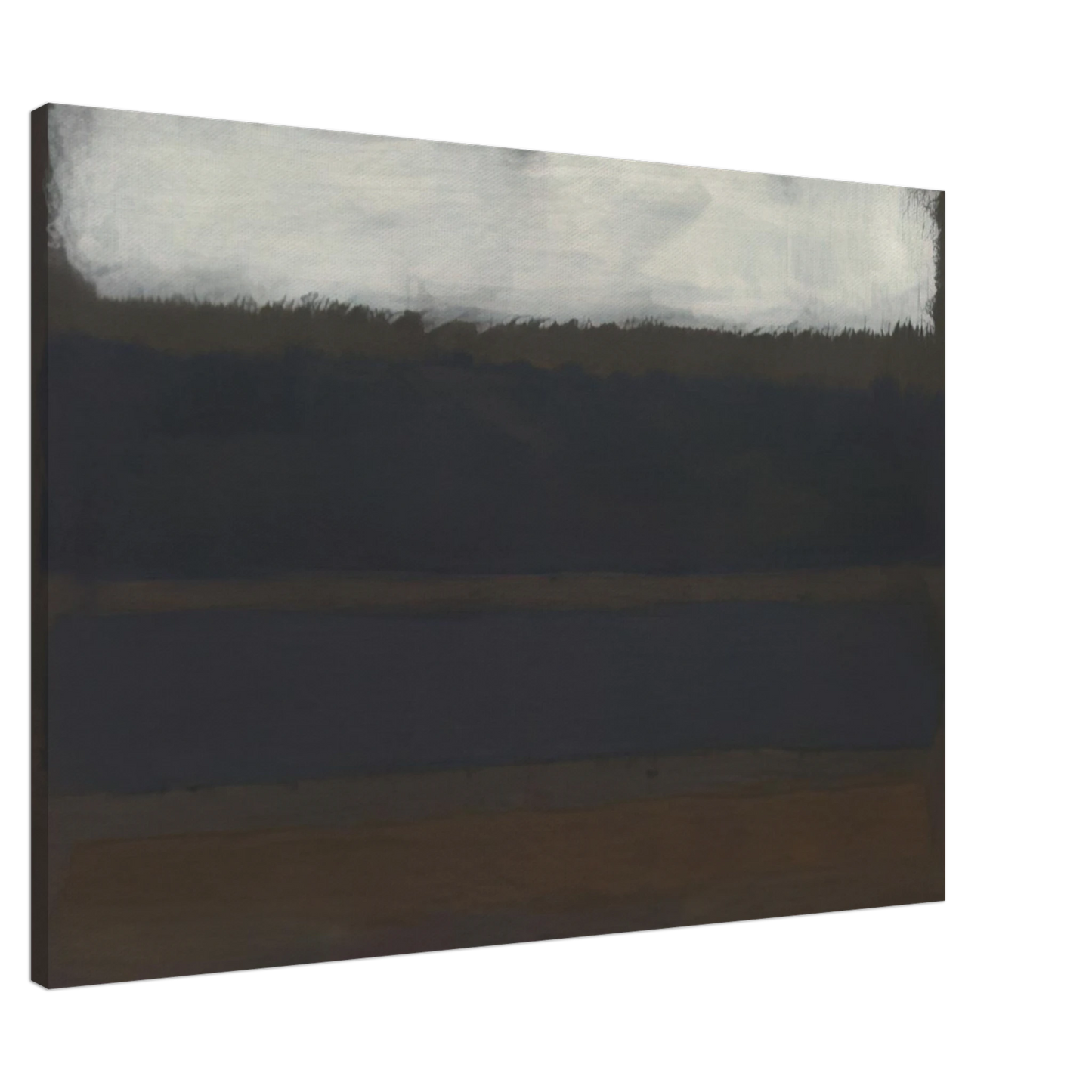 Mark Rothko - No. 14 Horizontals, White over Darks - 1961 Canvas - 20x30 cm / 8x12 inches-canvas
