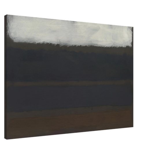 Mark Rothko - No. 14 Horizontals, White over Darks - 1961 Canvas - 20x30 cm / 8x12 inches-canvas