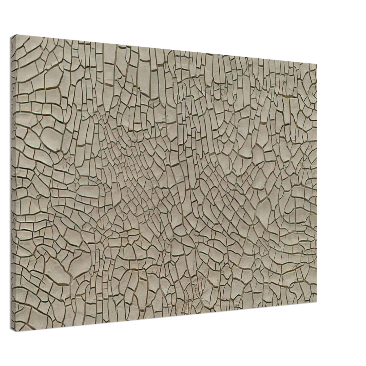 Alberto Burri - Cretto Grande Bianco - 1982 Canvas - 20x30 cm / 8x12 inches-canvas