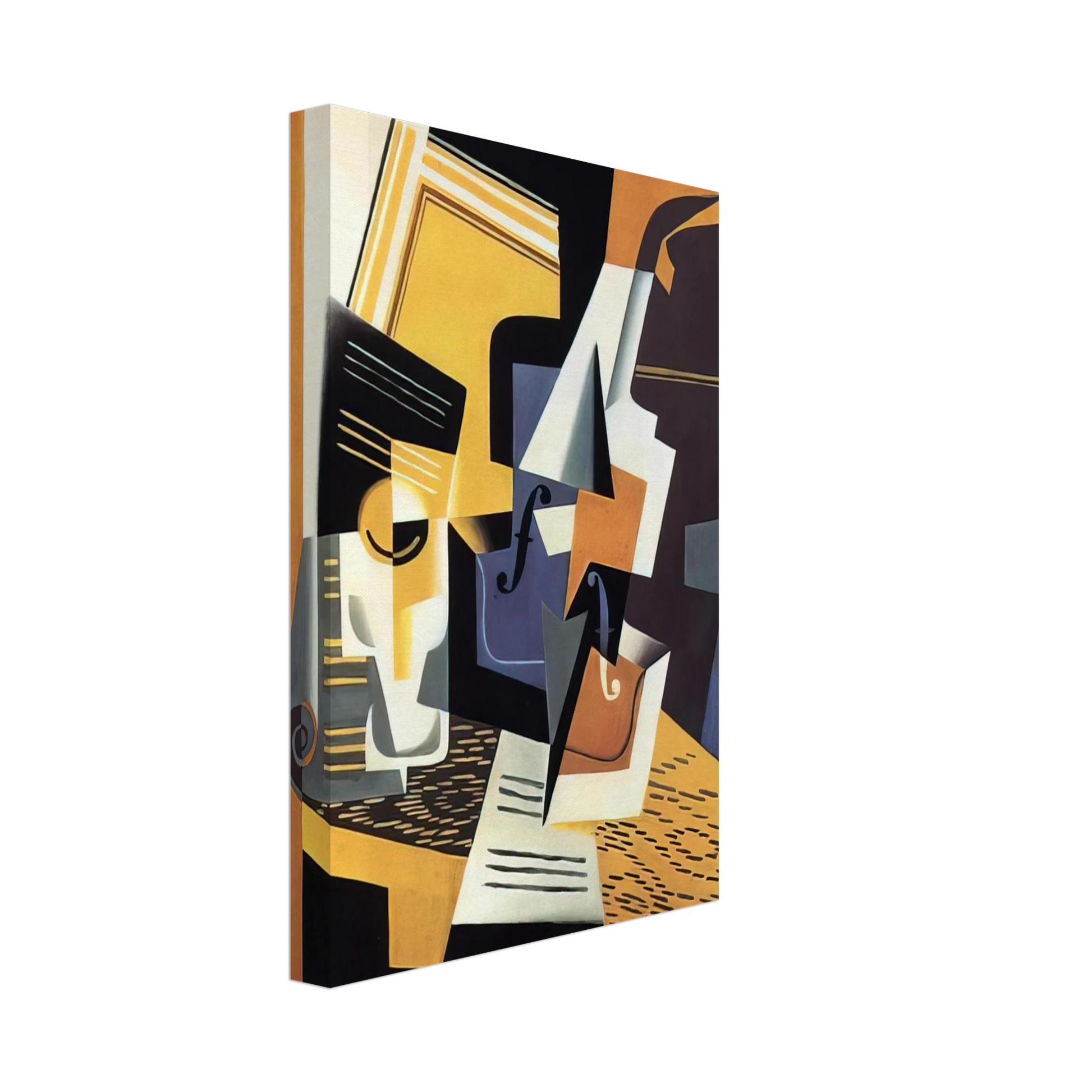 Juan Gris - VIOLIN AND GLASS 1918 Canvas - 70x100 cm / 28x40 inches-canvas