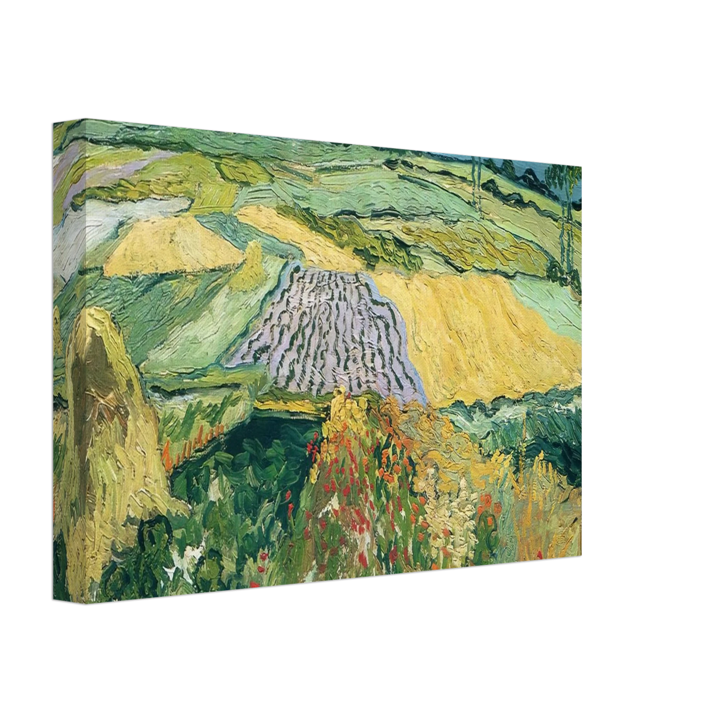 Vincent van Gogh - Wheatfields Canvas - 40x60 cm / 16x24 inches-canvas