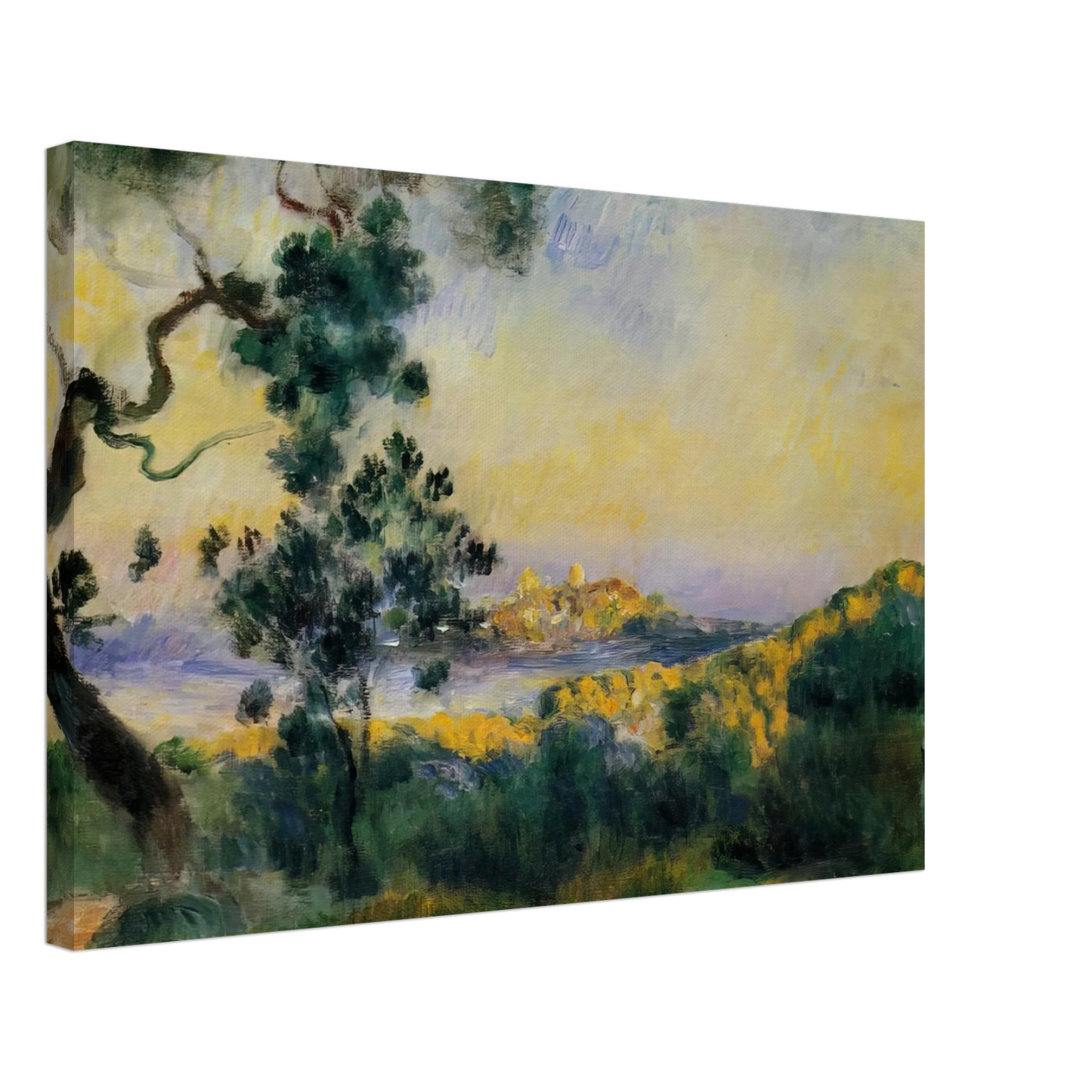 Pierre-Auguste Renoir - View of Antibes Canvas - 70x100 cm / 28x40 inches-canvas