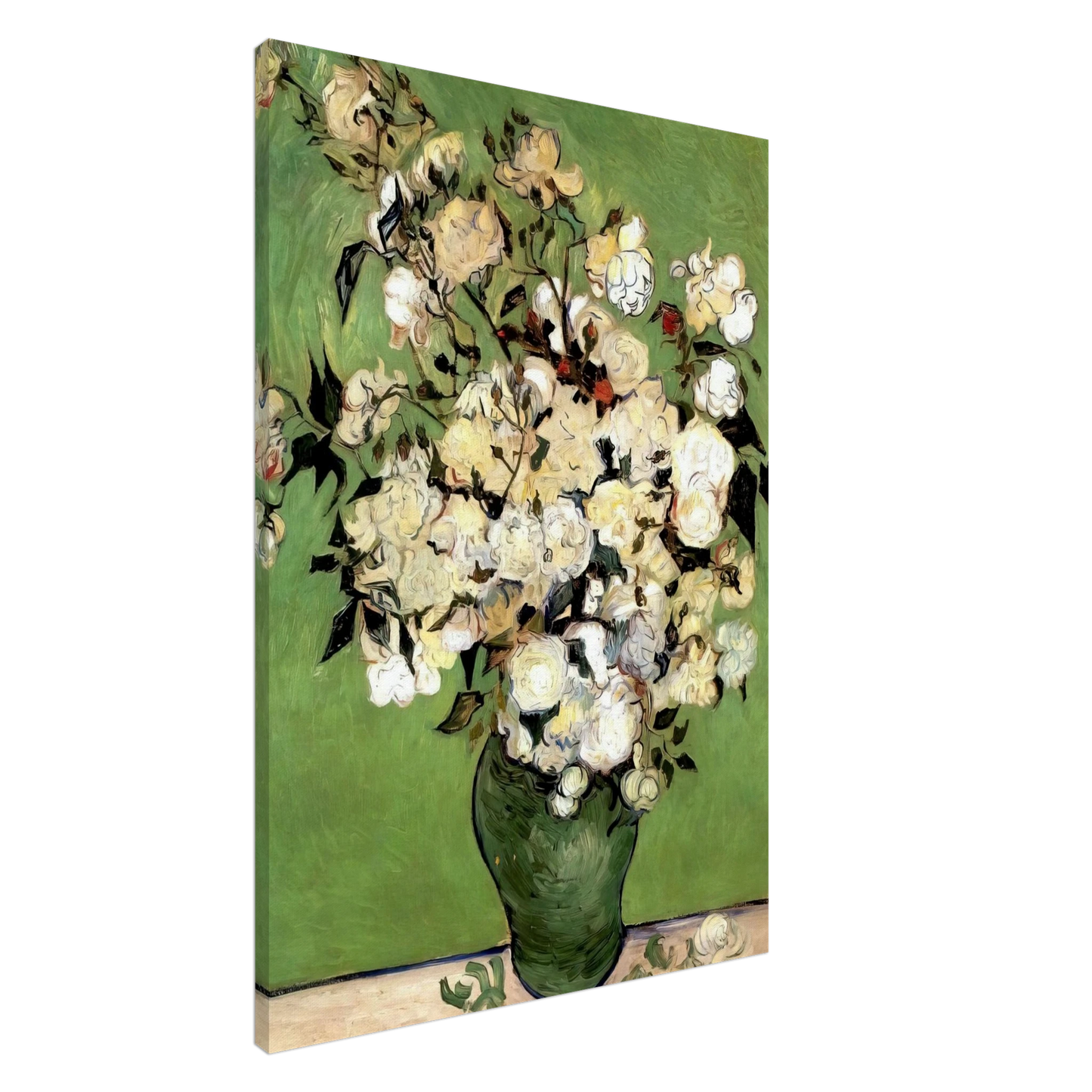 Vincent van Gogh - A Vase of Roses Canvas - 20x30 cm / 8x12 inches-canvas
