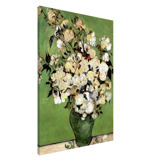 Vincent van Gogh - A Vase of Roses Canvas - 20x30 cm / 8x12 inches-canvas