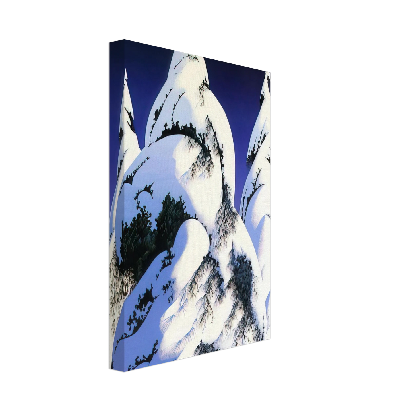 Eyvind Earle - Snow Trees Canvas - 40x60 cm / 16x24 inches-canvas