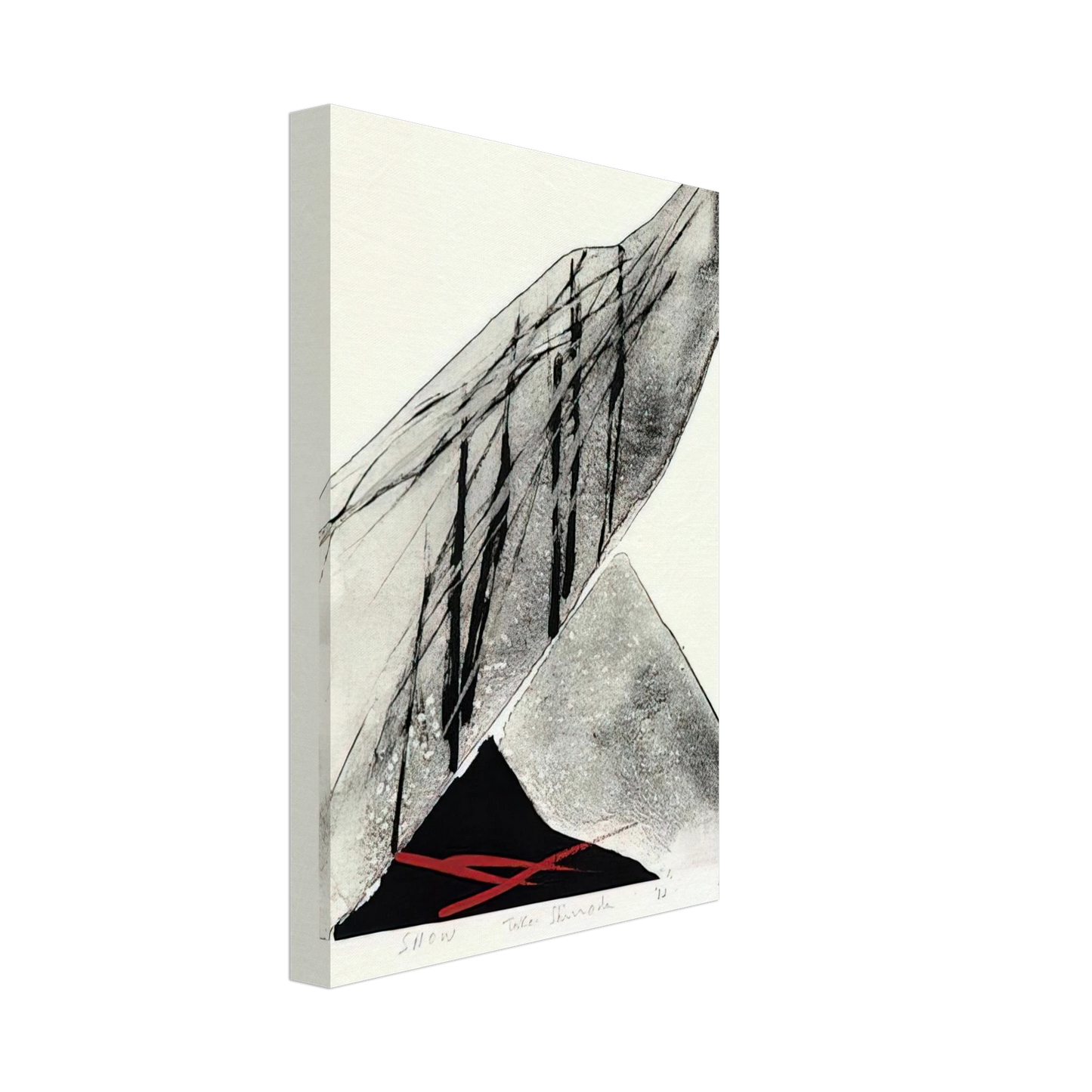 Toko Shinoda - Snow - 1982 Canvas - 70x100 cm / 28x40 inches-canvas