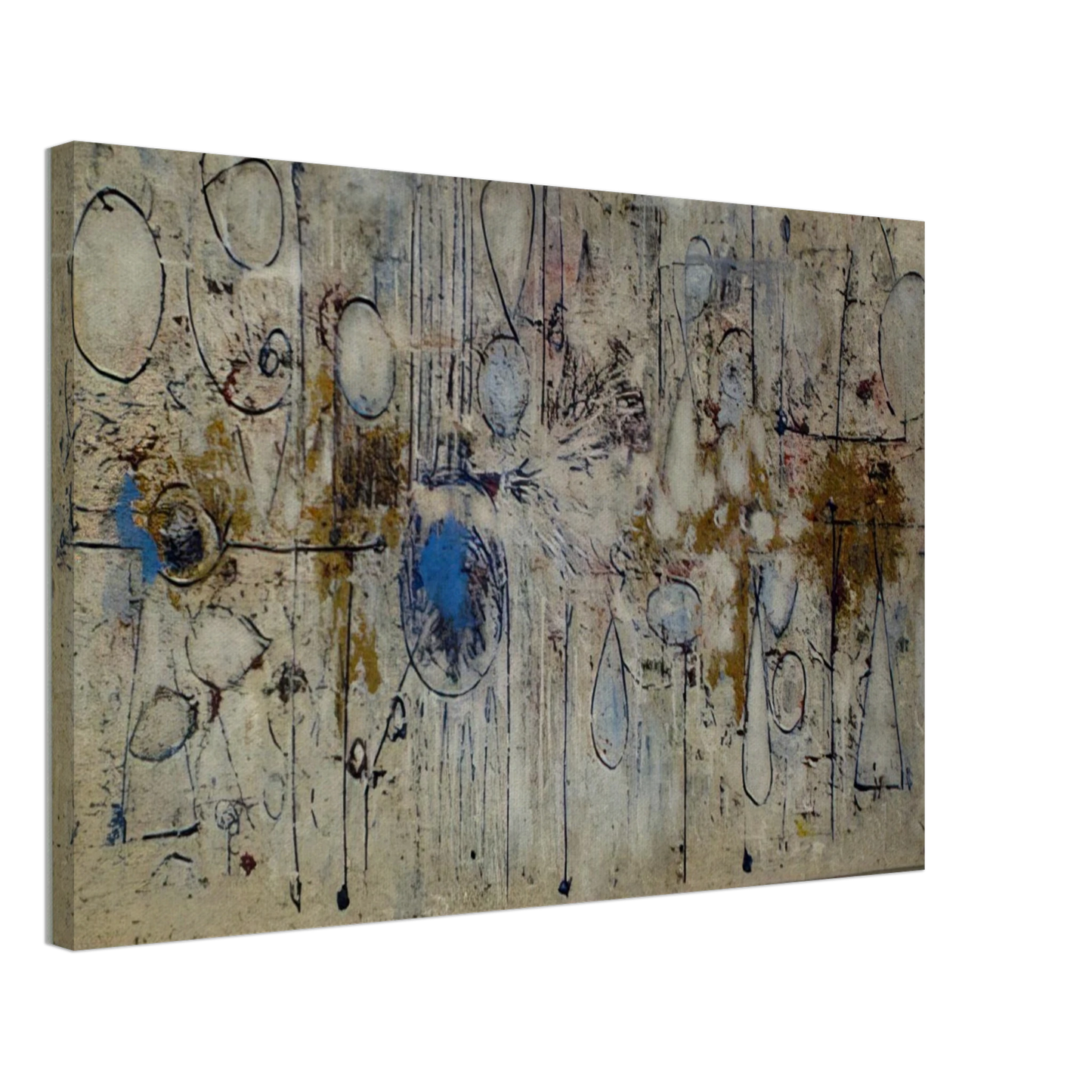 Richard Pousette-Dart - By the Sea Canvas - 40x60 cm / 16x24 inches-canvas