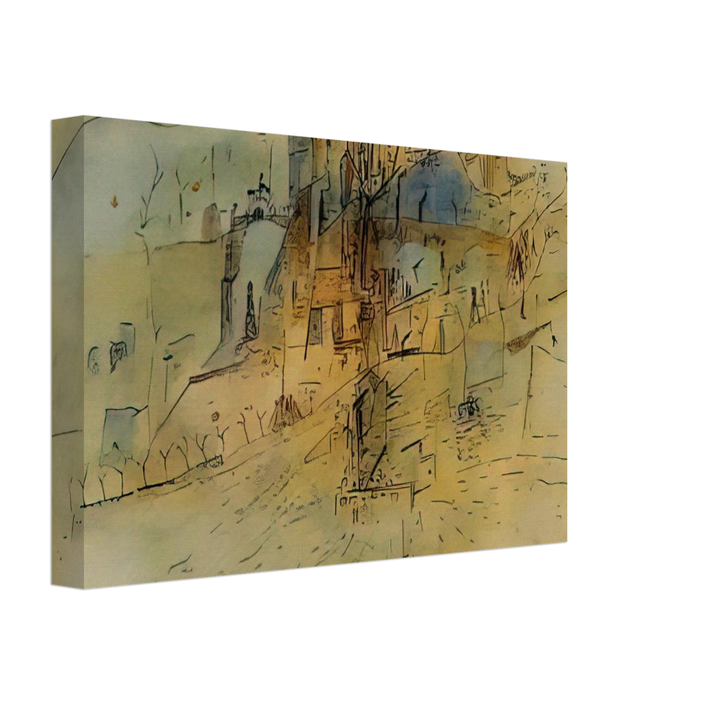 Wols - Cite - 1945 Canvas - 40x60 cm / 16x24 inches-canvas