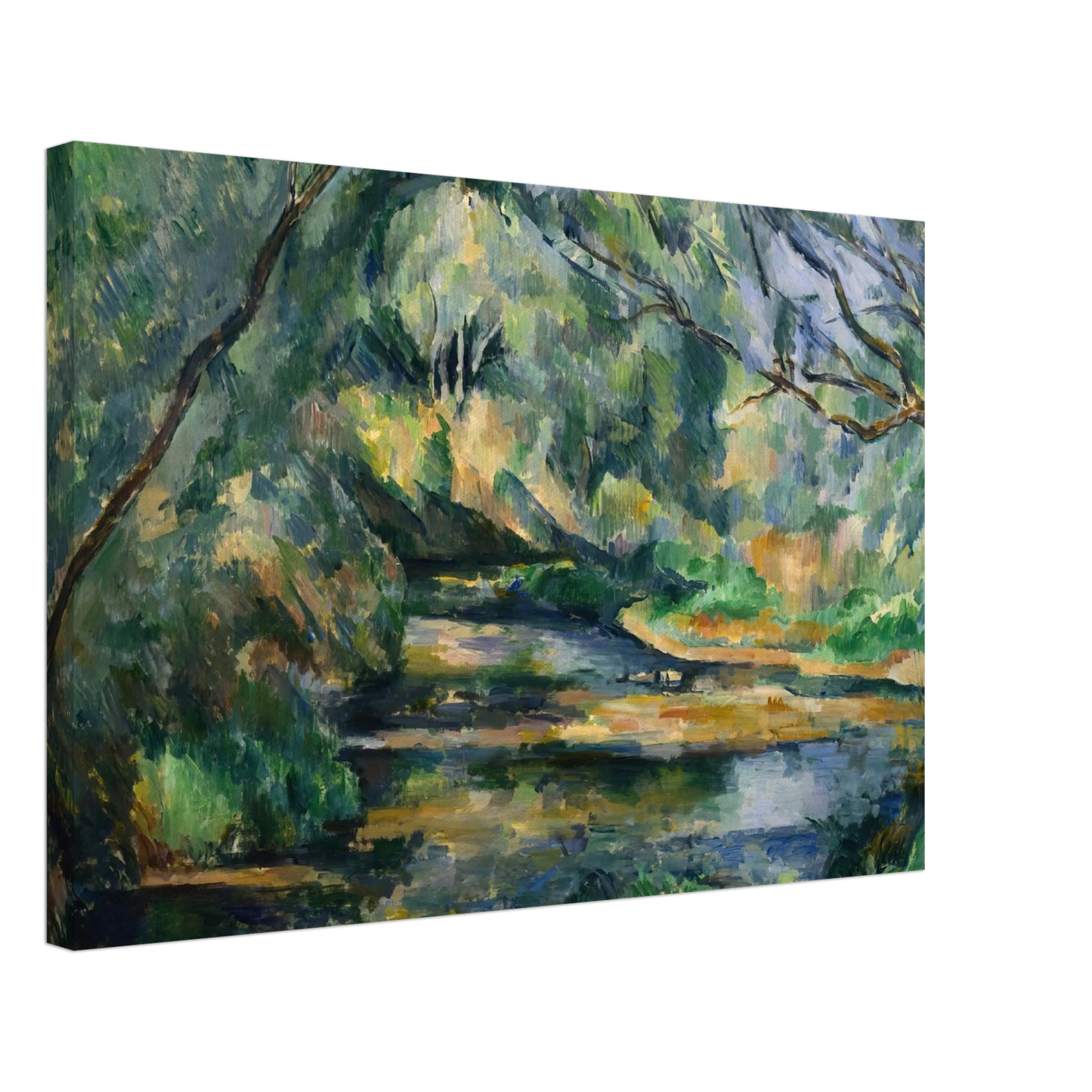 Paul Cezanne - The Brook Canvas - 40x60 cm / 16x24 inches-canvas