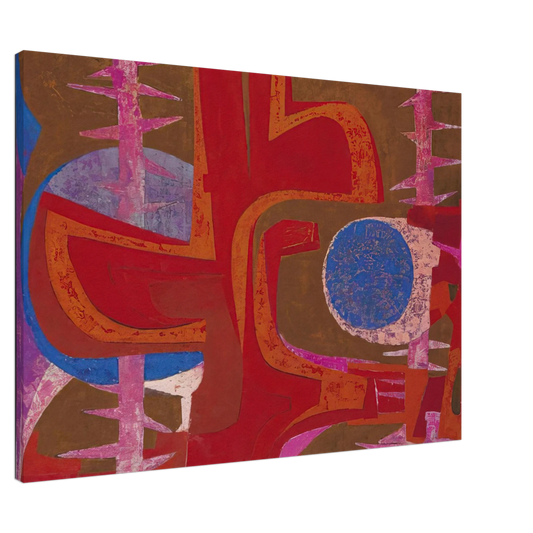 Pedro Coronel - Sobre la tumba de Justino Canvas - 20x30 cm / 8x12 inches-canvas