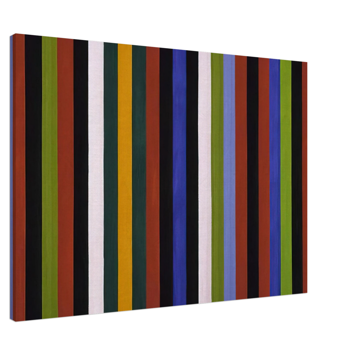 Gene Davis - Hot Beat - 1964 Canvas - 20x30 cm / 8x12 inches-canvas