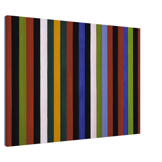 Gene Davis - Hot Beat - 1964 Canvas - 20x30 cm / 8x12 inches-canvas