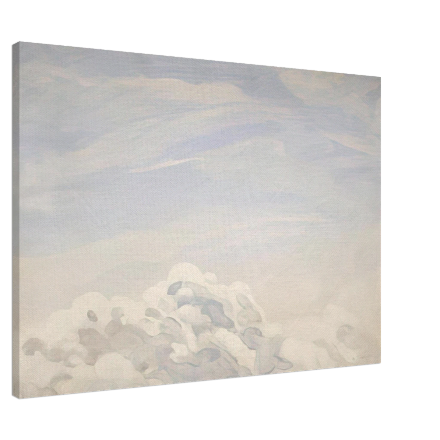 Neil Welliver - Study for Clouds I - 1979 Canvas - 20x30 cm / 8x12 inches-canvas