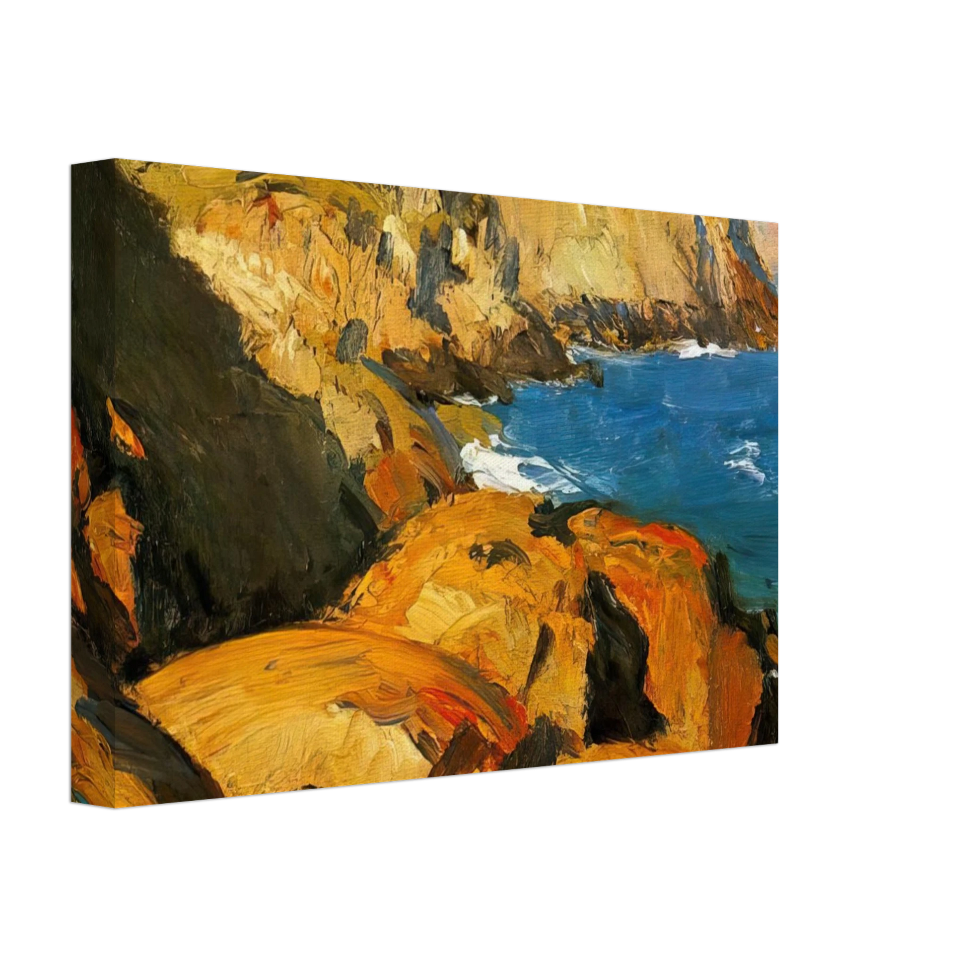 Edward Hopper - Blackhead, Monhegan Canvas - 40x60 cm / 16x24 inches-canvas