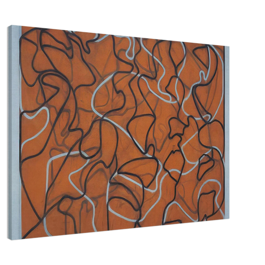 Brice Marden - Red Ground Letter - 2010 Canvas - 20x30 cm / 8x12 inches-canvas