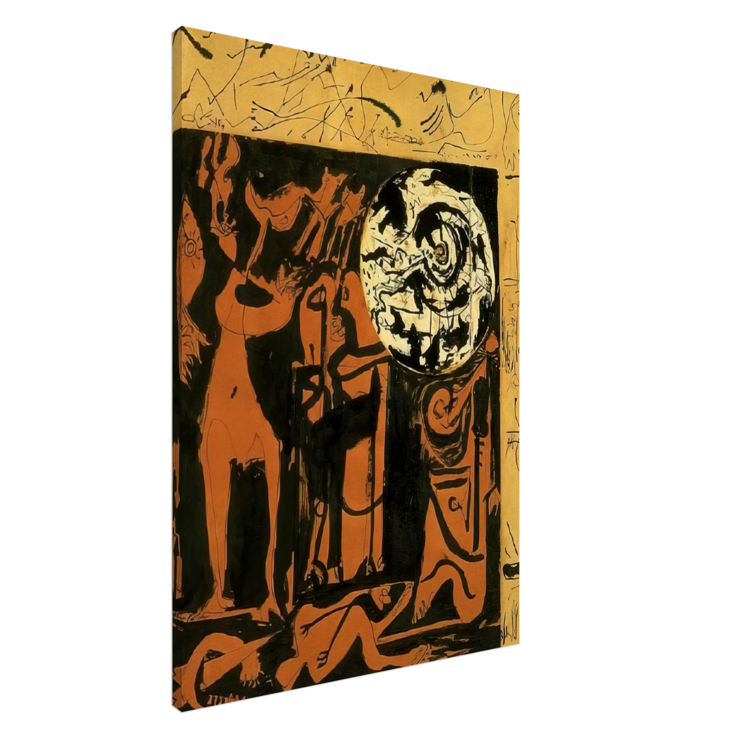 Jackson Pollock - UNTITLED 3 Canvas - 20x30 cm / 8x12 inches-canvas