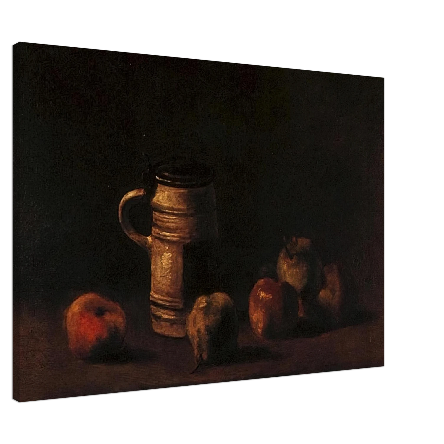 Vincent van Gogh - Still Life with Beer Mug and Fruit Canvas - 20x30 cm / 8x12 inches-canvas