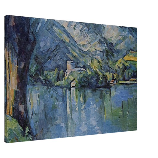 Paul Cezanne - The Lac d'Annecy Canvas - 20x30 cm / 8x12 inches-canvas