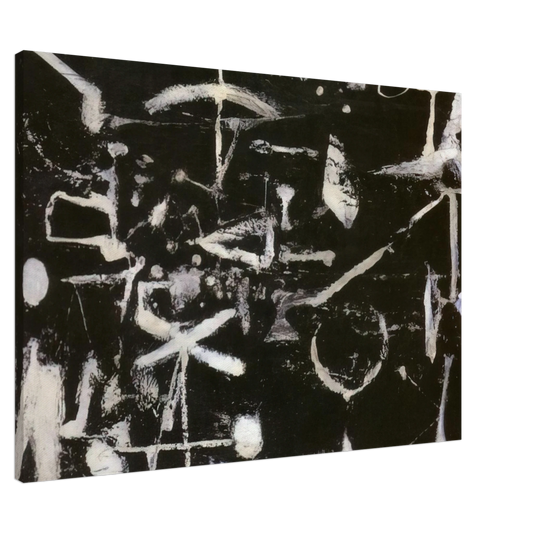 Jiro Yoshihara - Untitled - Art Informel Canvas - Default Title-canvas