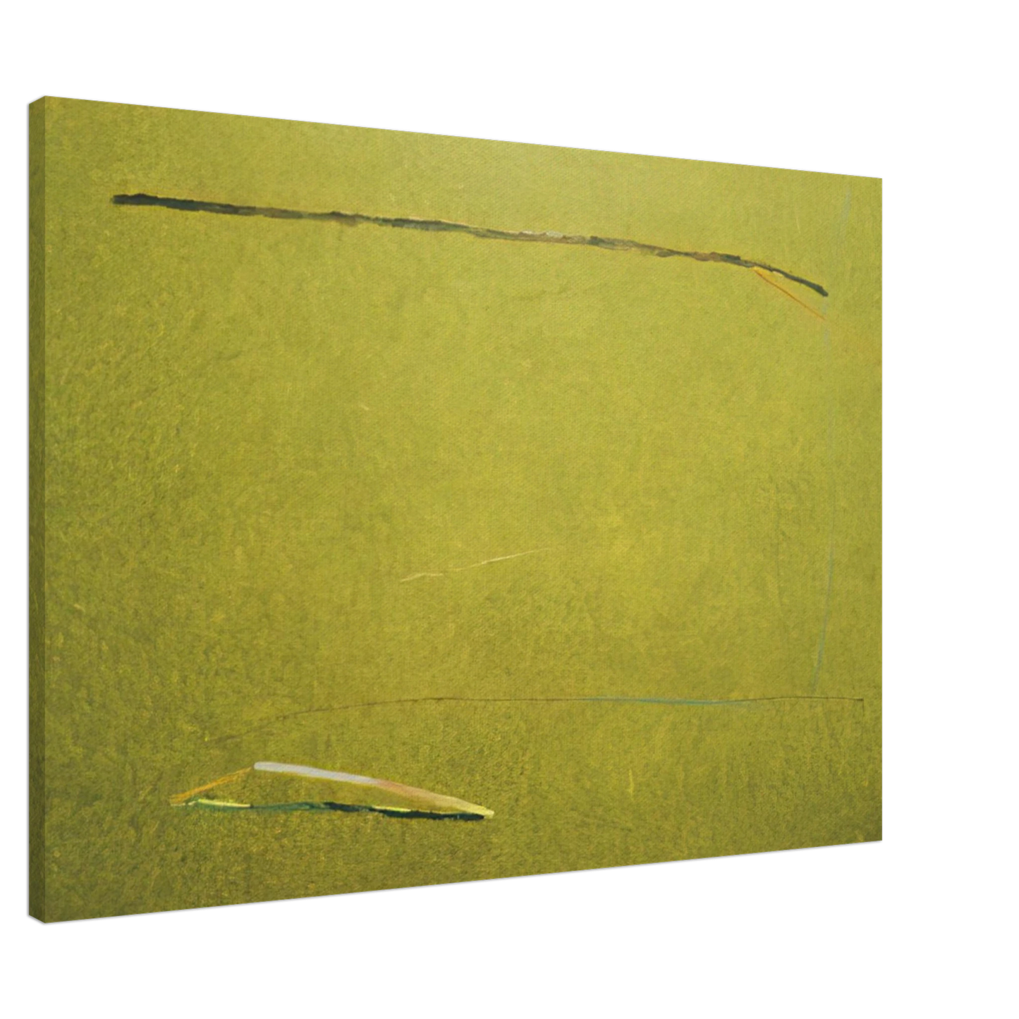 Ronnie Landfield - Green Mountain Man - 1975 Canvas - 20x30 cm / 8x12 inches-canvas