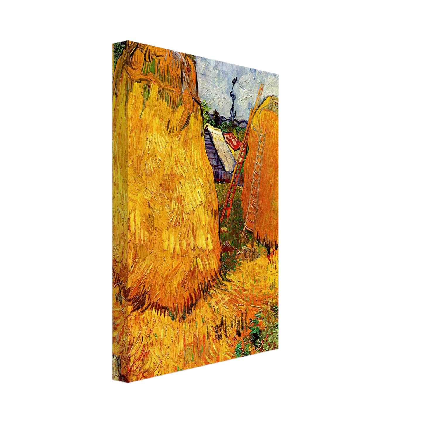 Vincent van Gogh - Haystacks in Provence Canvas - 70x100 cm / 28x40 inches-canvas