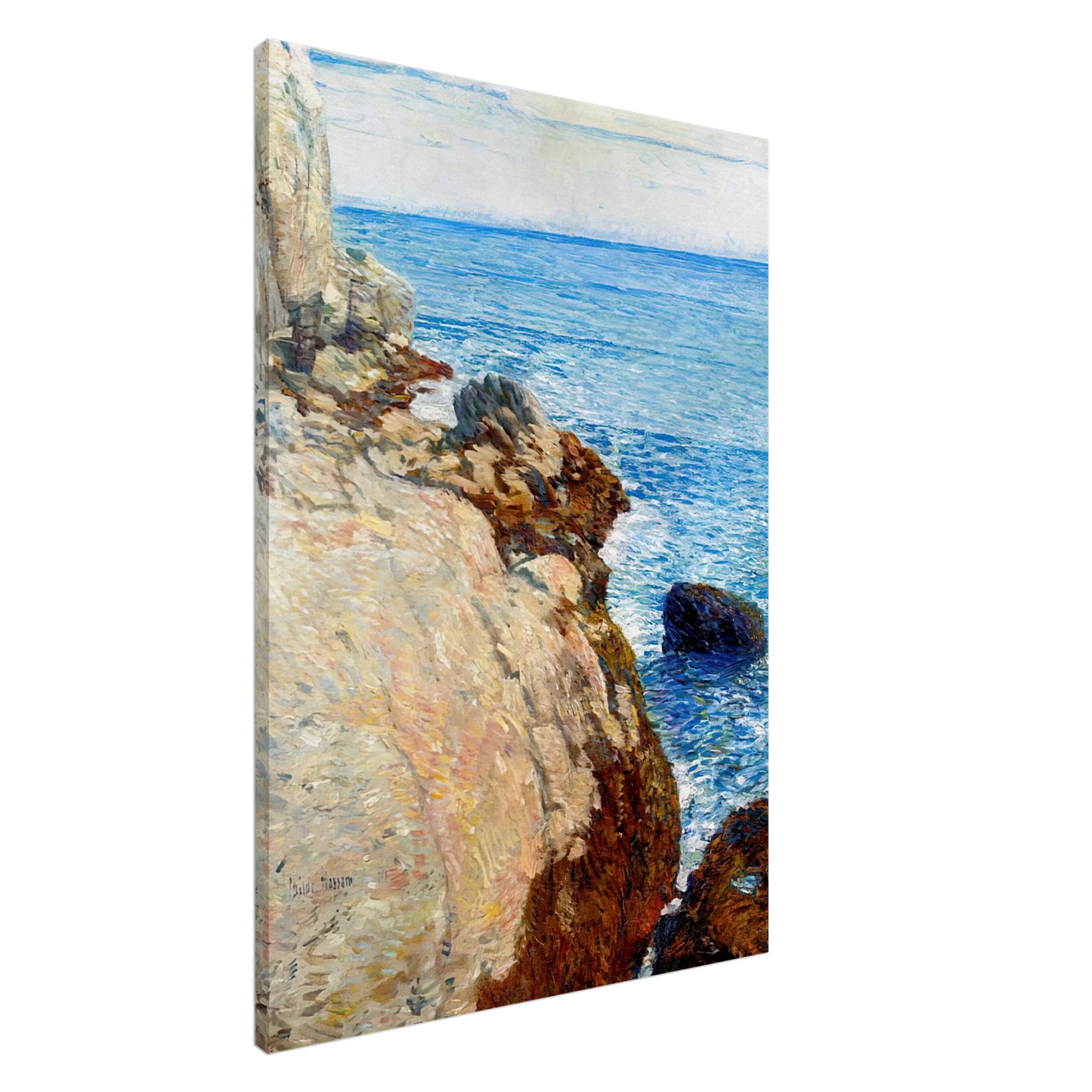 Childe Hassam - The East Headland, Appledore - Isles of Shoals Canvas - 20x30 cm / 8x12 inches-canvas