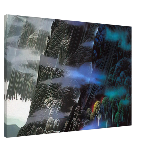 Eyvind Earle - Emerald Coast Canvas - 20x30 cm / 8x12 inches-canvas