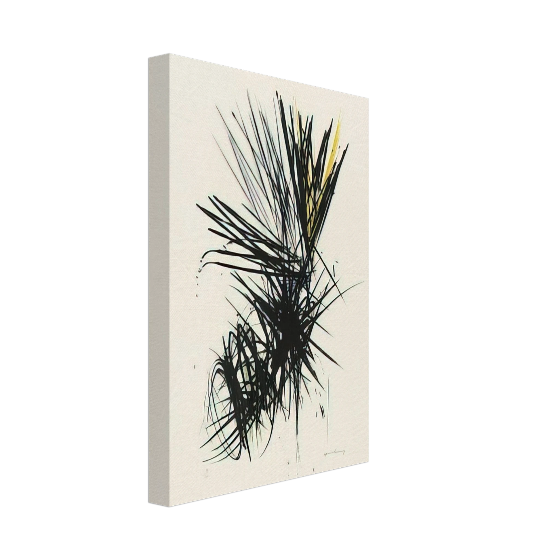 Hans Hartung - Untitled L 12 - 1957 Canvas - 70x100 cm / 28x40 inches-canvas