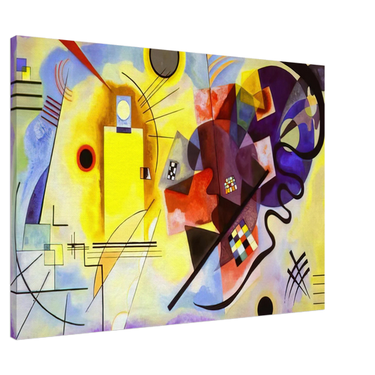 Wassily Kandinsky - YELLOW RED BLUE 1925 Canvas - 20x30 cm / 8x12 inches-canvas