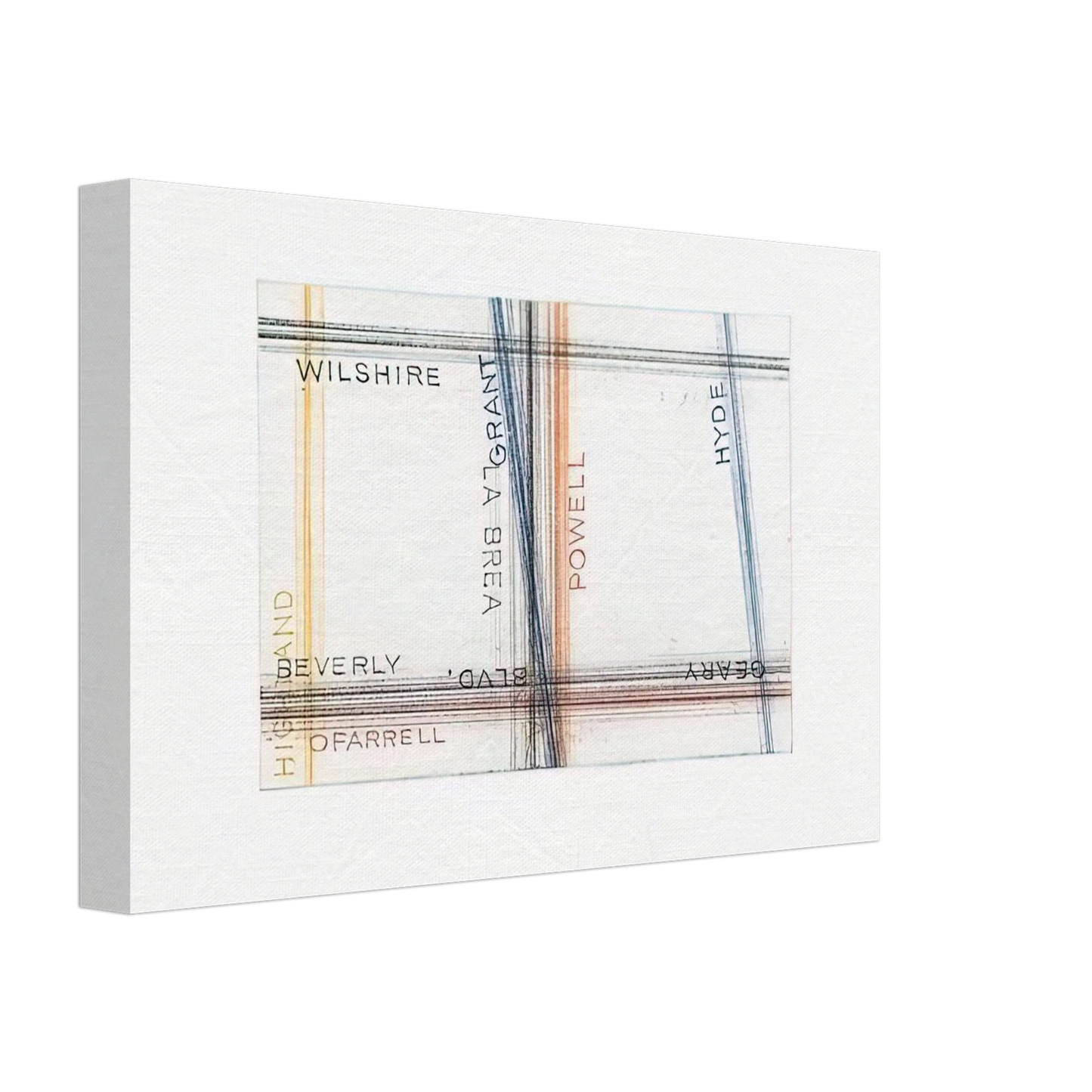 Edward Ruscha - GRANT FROM LOS FRANCISCO SAN ANGELES PORTFOLIO Canvas - 40x60 cm / 16x24 inches-canvas