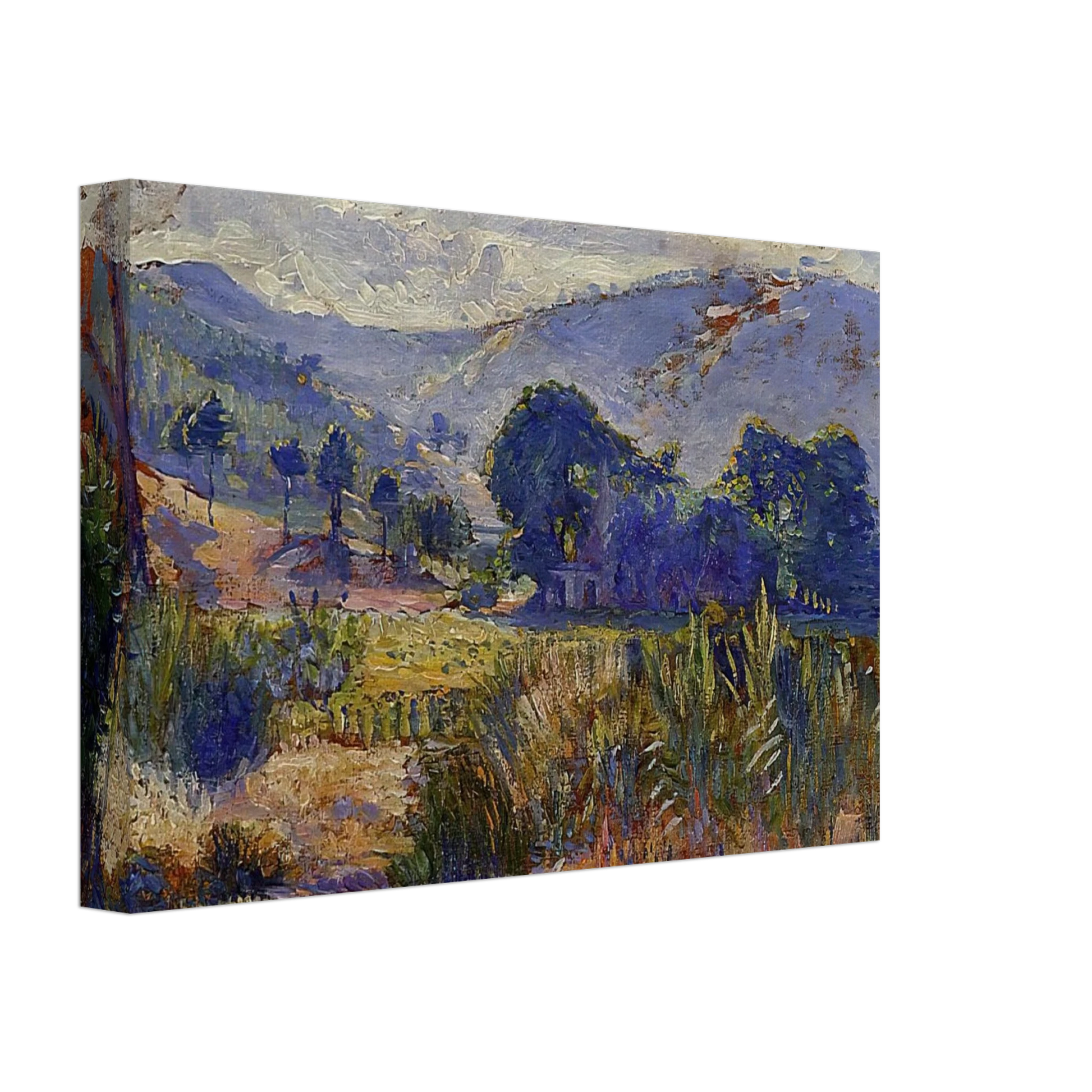 Henri-Edmond Cross - Cabasson Landscape study Canvas - 40x60 cm / 16x24 inches-canvas