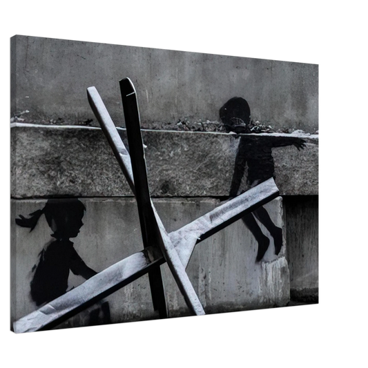 Banksy - KYIV KHRESHCHYATYK 9 2022 Canvas - 20x30 cm / 8x12 inches-canvas