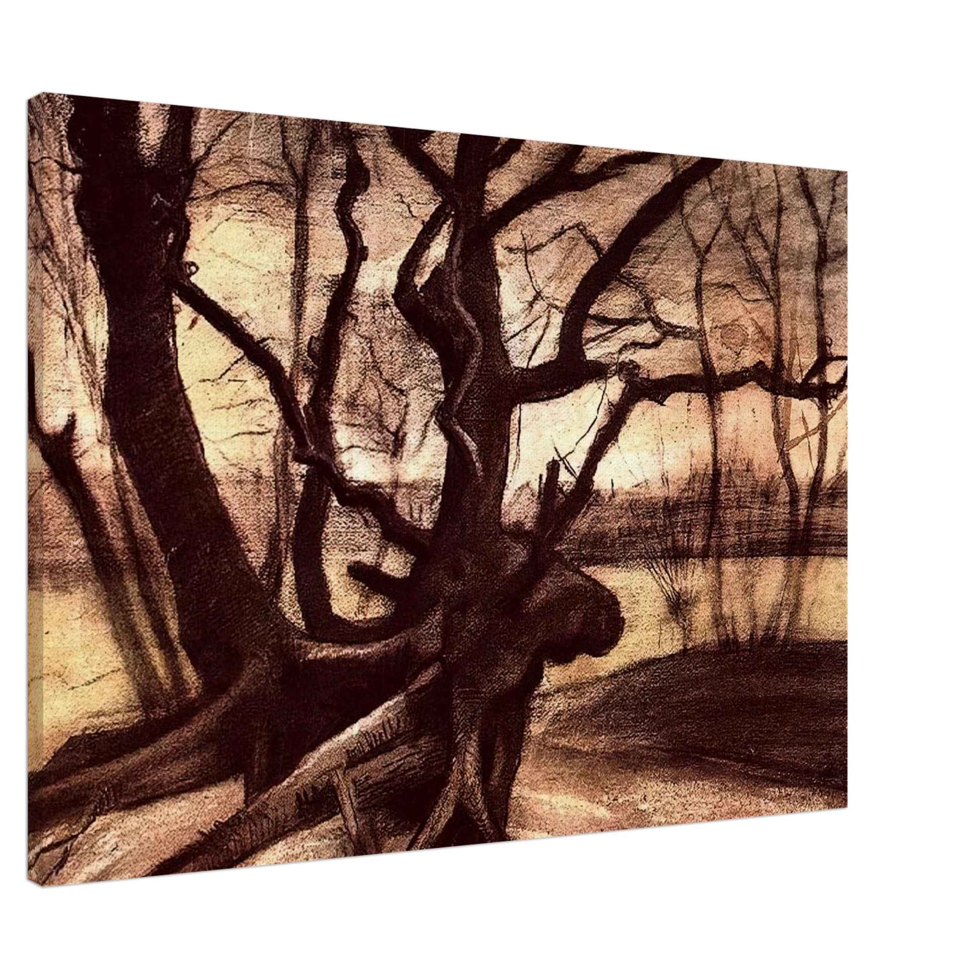 Vincent van Gogh - Study of a Tree Canvas - Default Title-canvas