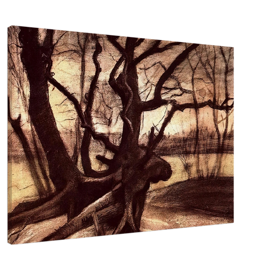 Vincent van Gogh - Study of a Tree Canvas - Default Title-canvas