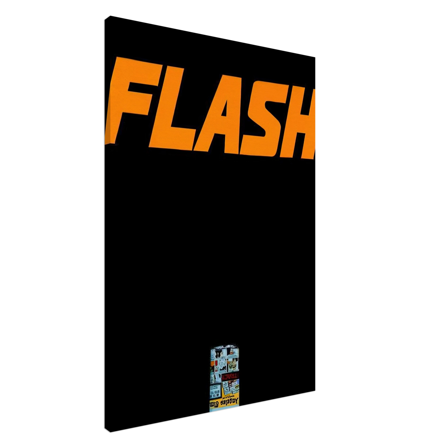 Edward Ruscha - FLASH L A TIMES 1963 Canvas - 20x30 cm / 8x12 inches-canvas