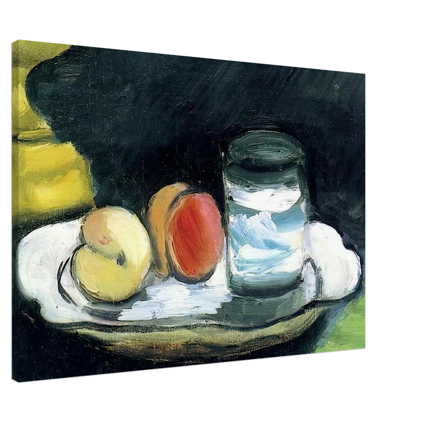 Henri Matisse - STILL LIFE PEACHES AND GLASS 1916 Canvas - 20x30 cm / 8x12 inches-canvas