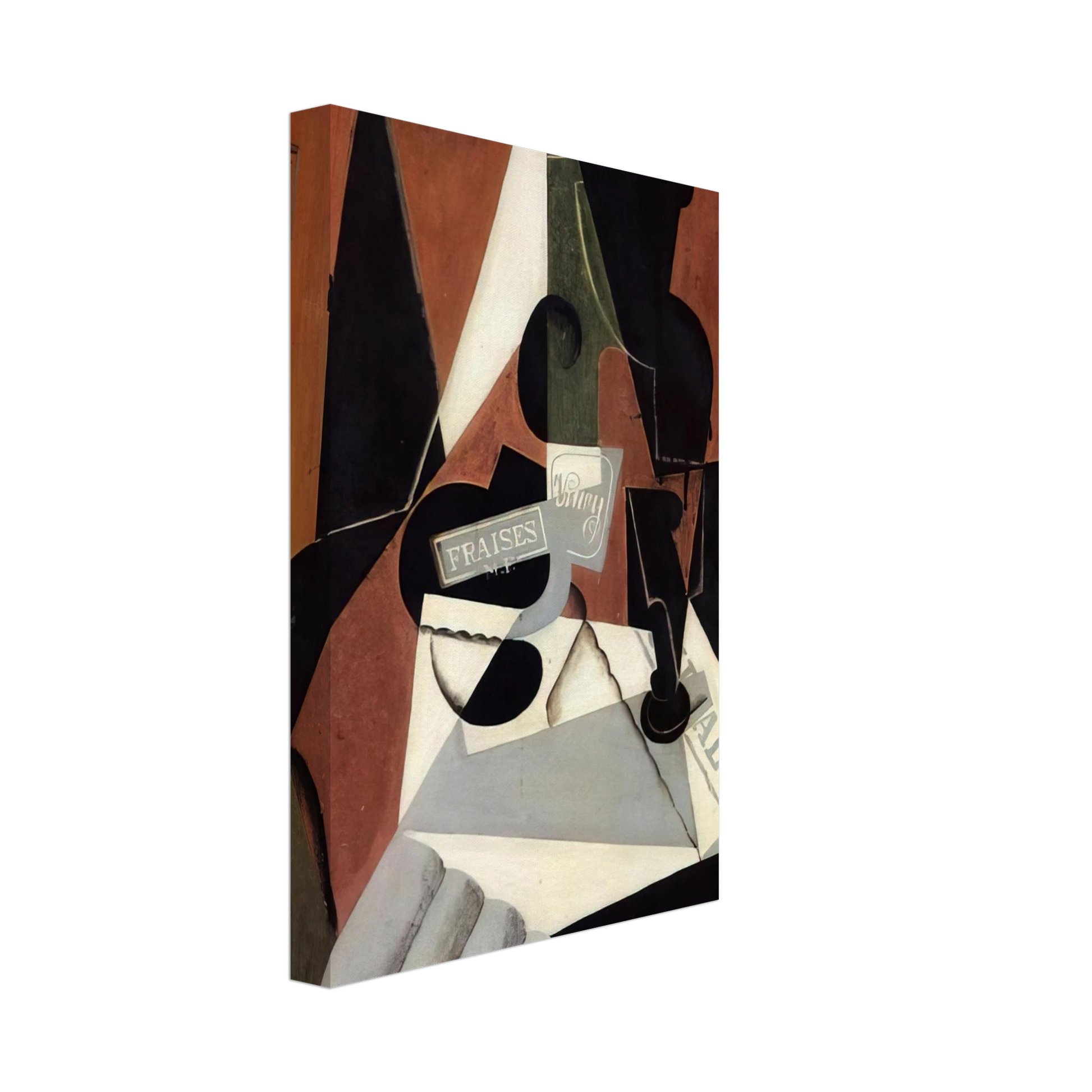 Juan Gris - STRAWBERRY JAM 1917 Canvas - 40x60 cm / 16x24 inches-canvas