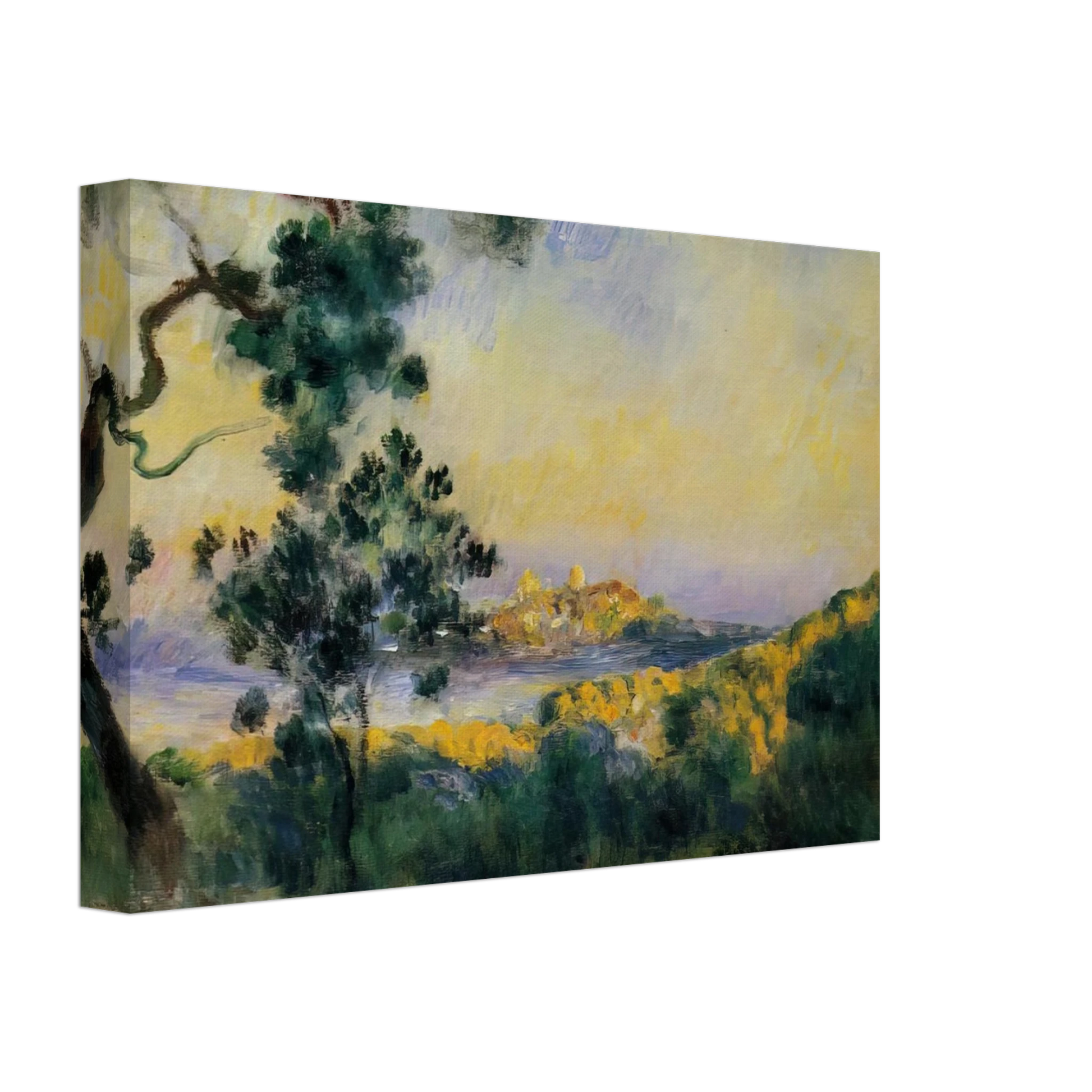 Pierre-Auguste Renoir - View of Antibes Canvas - 40x60 cm / 16x24 inches-canvas