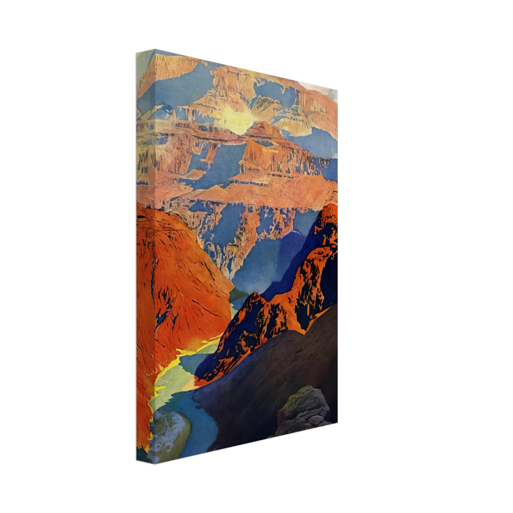 Maxfield Parrish - Grand Canyon Canvas - 40x60 cm / 16x24 inches-canvas