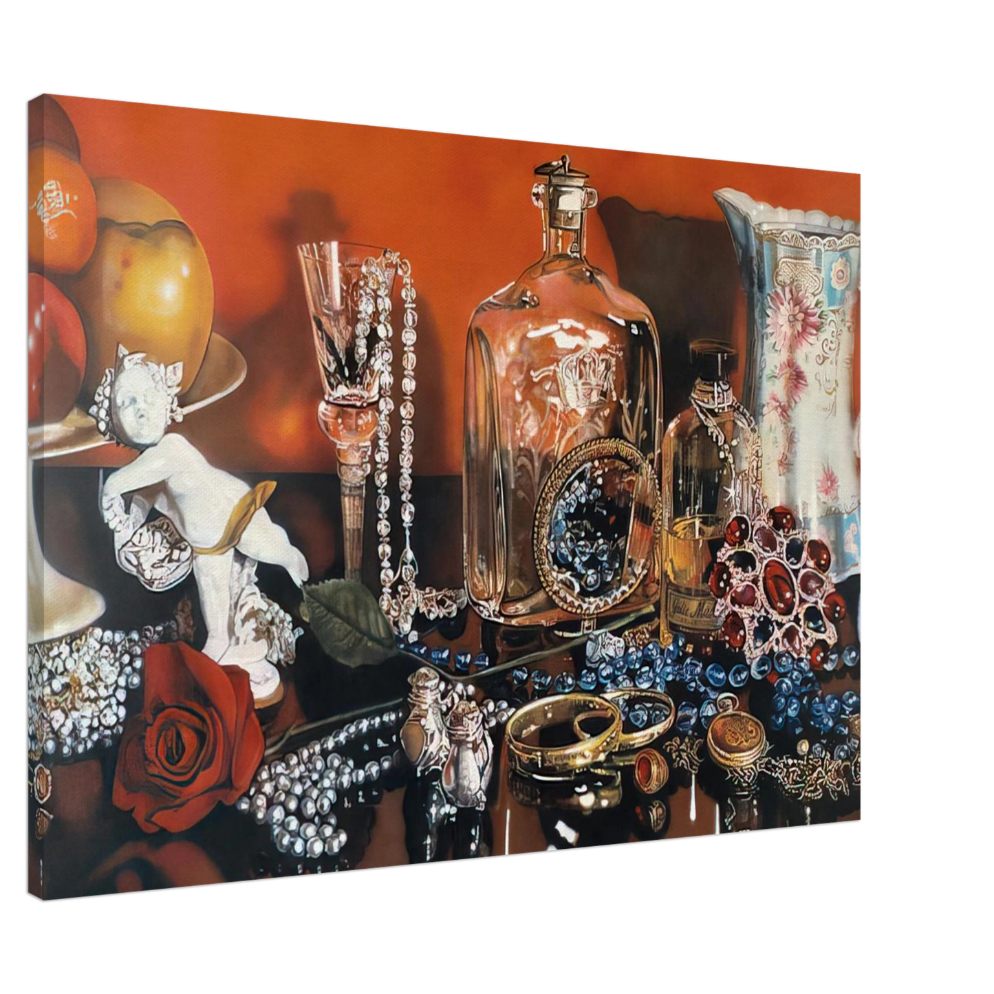 Audrey Flack - JOLIE MADAME 1973 Canvas - 20x30 cm / 8x12 inches-canvas