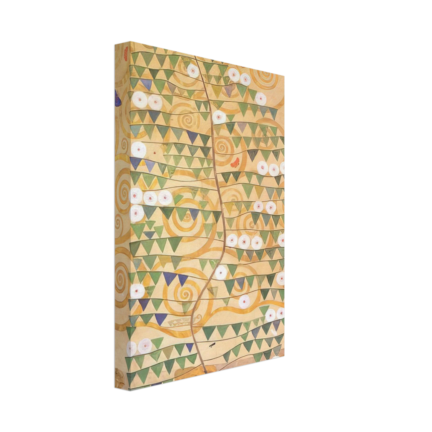 Gustav Klimt - CARTOON FOR THE FRIEZE OF THE VILLA STOCLET IN BRUSSELS RIGHT PART OF THE TREE OF LIFE 1909 Canvas - 70x100 cm / 28x40 inches-canvas
