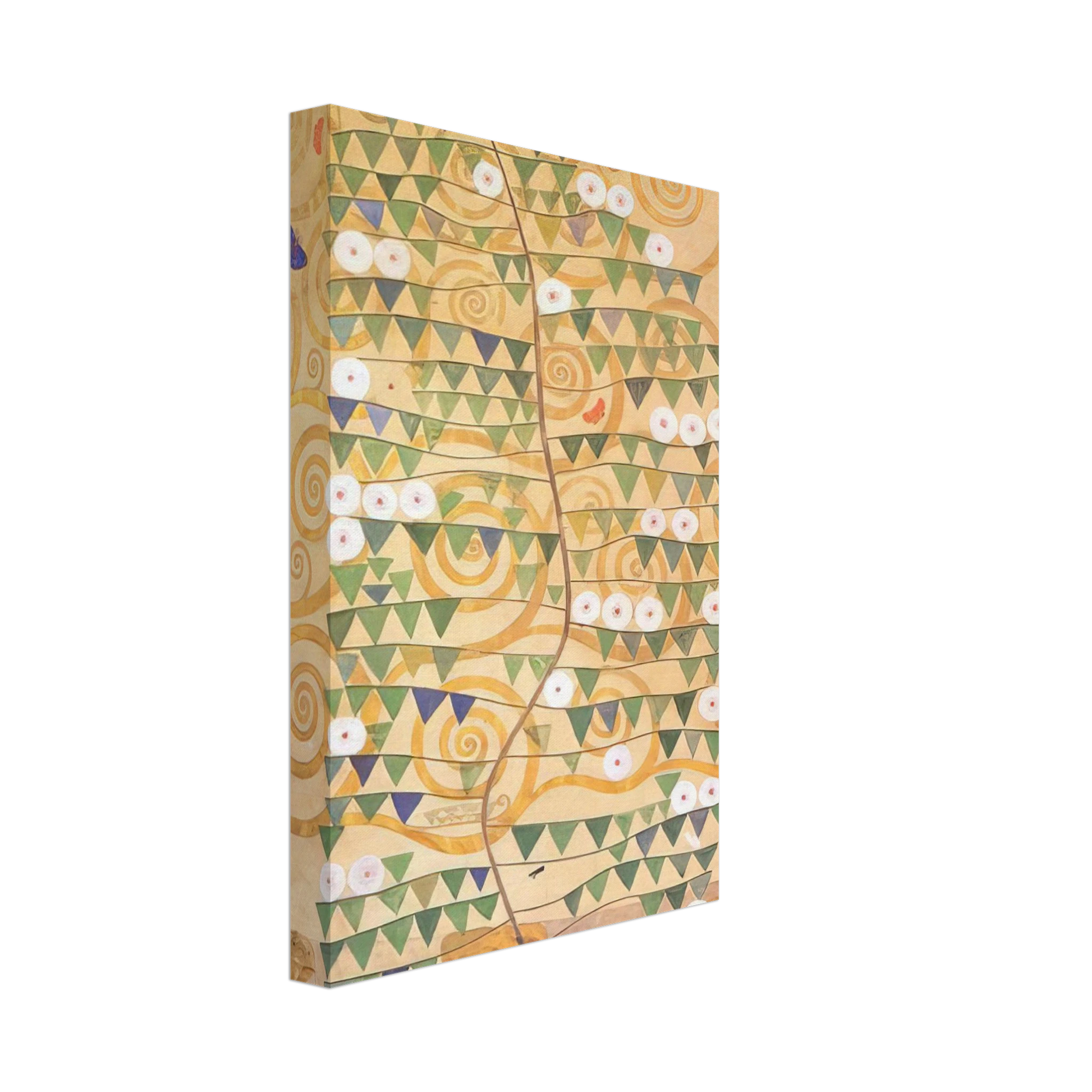 Gustav Klimt - CARTOON FOR THE FRIEZE OF THE VILLA STOCLET IN BRUSSELS RIGHT PART OF THE TREE OF LIFE 1909 Canvas - 70x100 cm / 28x40 inches-canvas