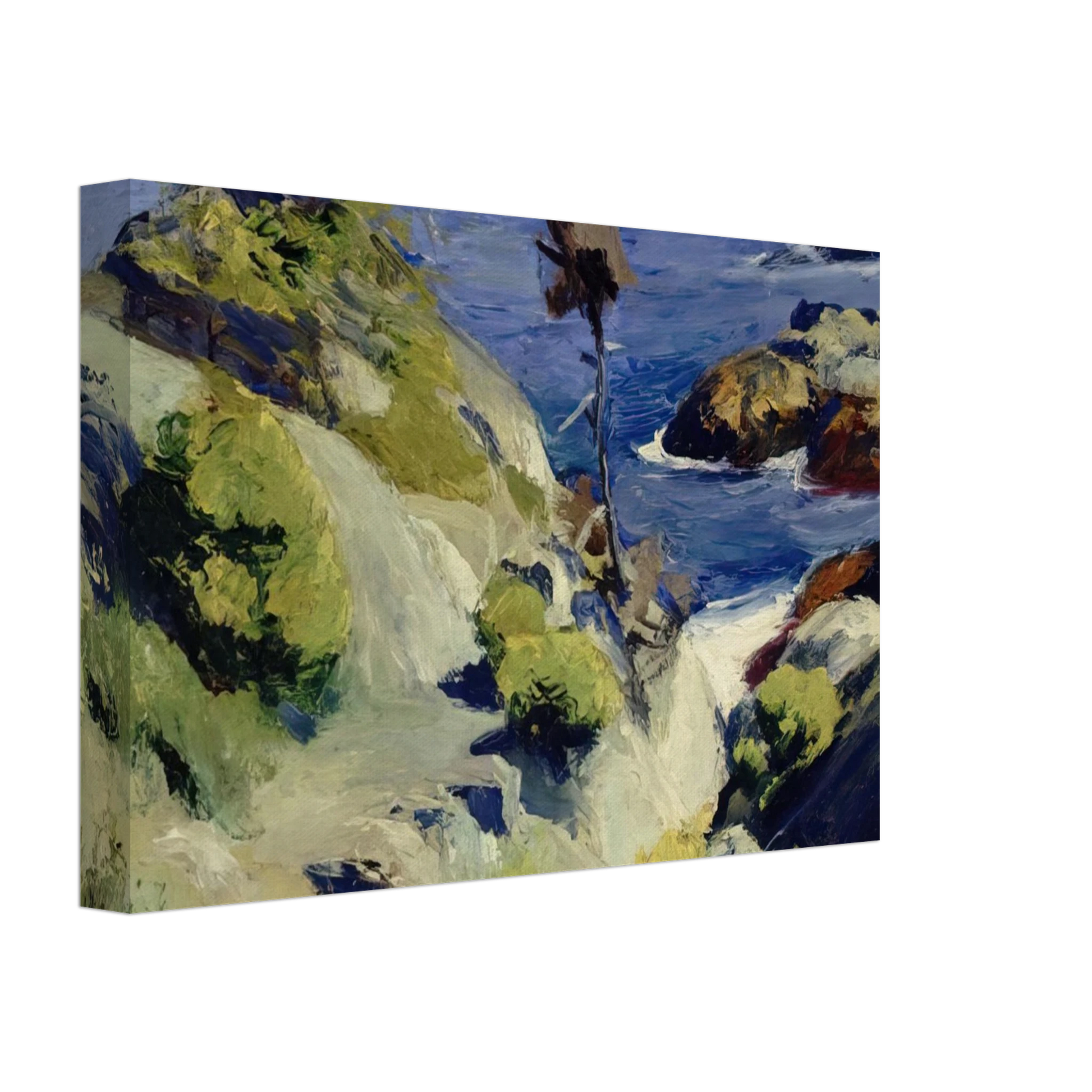 Edward Hopper - Monhegan Landscape Canvas - 40x60 cm / 16x24 inches-canvas