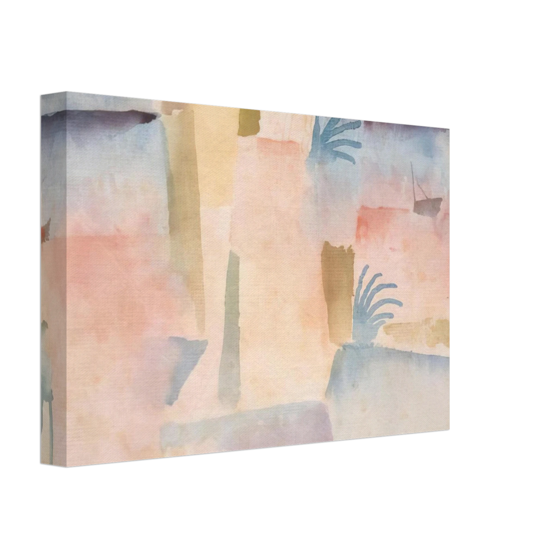 Paul Klee - VIEW TOWARDS THE PORT OF HAMMAMET 1914 Canvas - 70x100 cm / 28x40 inches-canvas