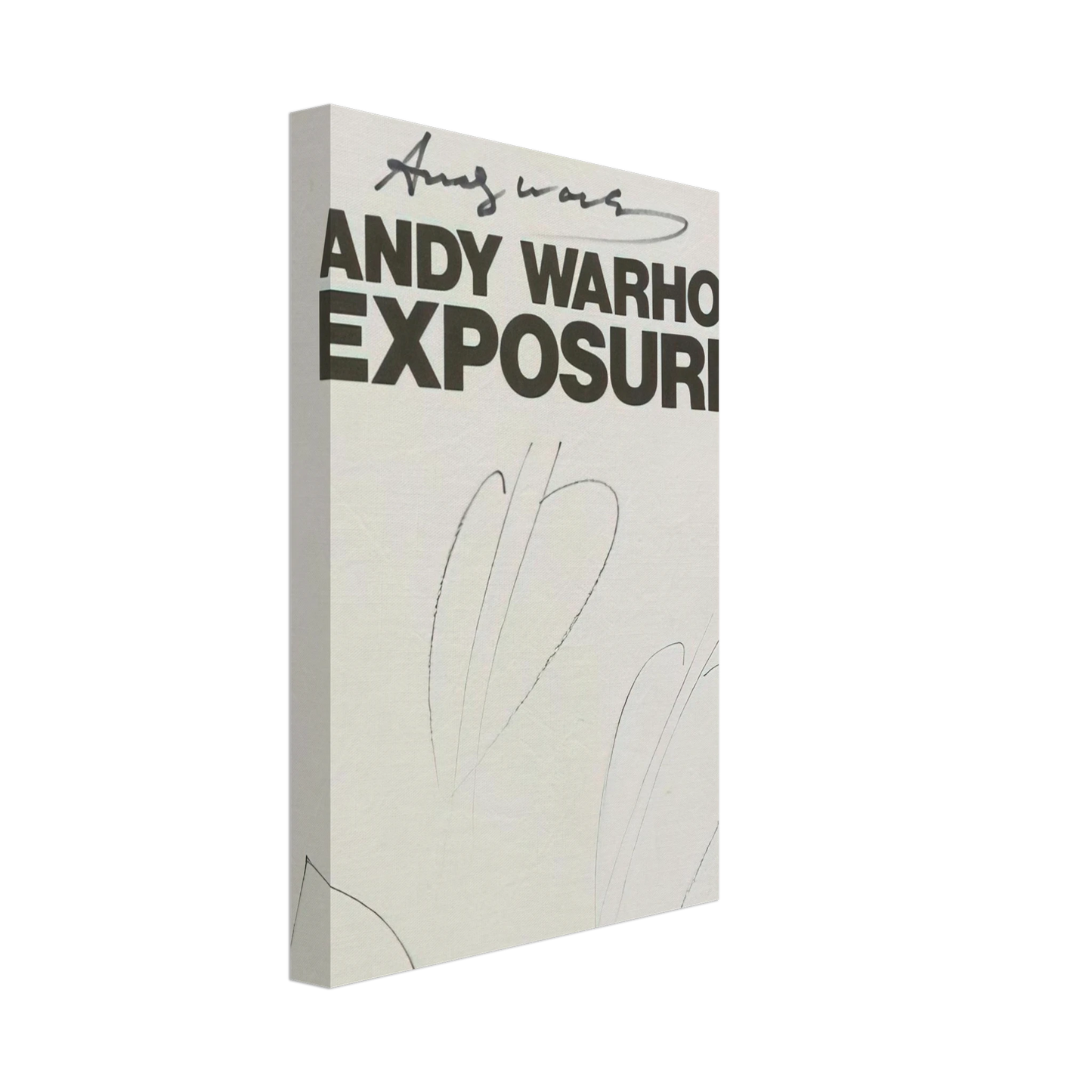 Andy Warhol - Butterfly Hearths  Andy Warhol's Exposures  Canvas - 40x60 cm / 16x24 inches-canvas